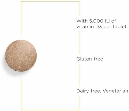 Integrative Therapeutics Vitamina D3 125 mcg - Suplemento para Huesos y Sistema Inmunológico - Libre de Gluten y Lácteos - Sabor Chocolate, 90 - imagen 3