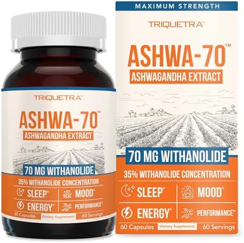 Ashwa-70®: Extracto de Ashwagandha - 35% Withanolides | Máxima Potencia, Mayor Concentración - Ánimo y Rendimiento - Absorción Mejorada con - imagen 1
