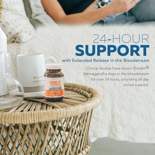 Ashwa-70®: Extracto de Ashwagandha - 35% Withanolides | Máxima Potencia, Mayor Concentración - Ánimo y Rendimiento - Absorción Mejorada con - imagen 6