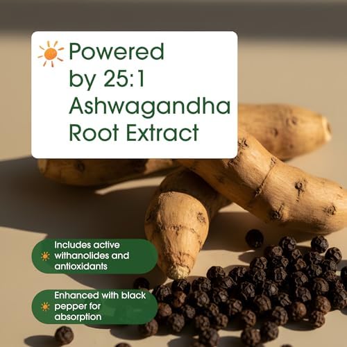 NatureBell Raíz de Ashwagandha con Extracto de Pimienta Negra - 240 Cápsulas - Adaptógeno de Alta Potencia para Calma, Relajación y Soporte - imagen 6