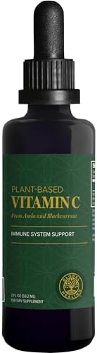Gotas de Vitamina C Orgánica USDA Global Healing Center 180mg, Suplemento Antioxidante Líquido para el Sistema Inmunológico (2 Oz) - imagen 1