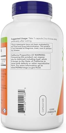 Now Cayenne (Capsicum annuum) 500 mg, 360 Cápsulas Veganas - imagen 3