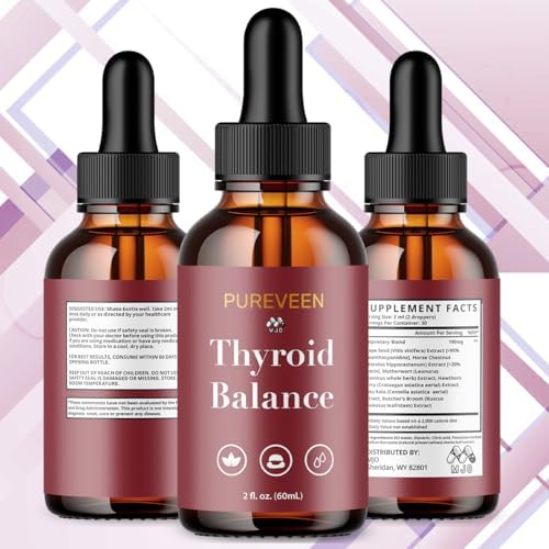 Gotas Pureveen para el Equilibrio de Tiroides, Suplemento Multivitamínico Natural de Máxima Potencia, 30 Porciones para Salud y Bienestar - imagen 2