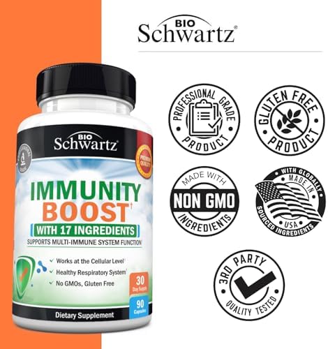 Suplemento de Soporte Inmunológico BioSchwartz - Vitamina C con Zinc, Extracto de Saúco, Jengibre, Propóleo de Abeja y Betacarotenos, 90 Cápsulas - imagen 5