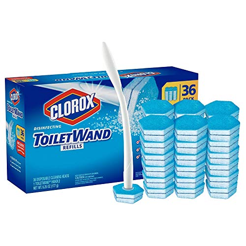 Recarga Clorox ToiletWand para Limpieza de Inodoro Desechable Rainforest Rush (36 Piezas, 1 Inodoro) - imagen 1