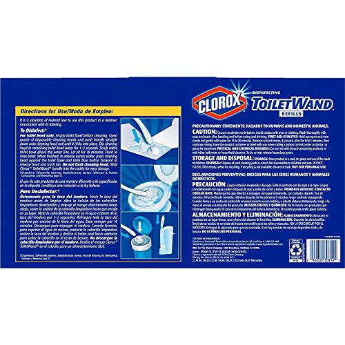 Recarga Clorox ToiletWand para Limpieza de Inodoro Desechable Rainforest Rush (36 Piezas, 1 Inodoro) - imagen 2