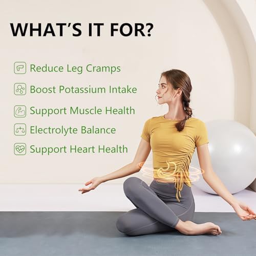 Suplemento de Potasio PYUNAFIT 1000mg - Citrato de Potasio para Calambres Musculares, Salud Muscular y Soporte Cardiaco, No GMO y Sin Gluten, 90 - imagen 4
