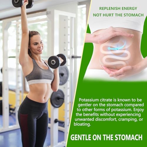 Suplemento de Potasio PYUNAFIT 1000mg - Citrato de Potasio para Calambres Musculares, Salud Muscular y Soporte Cardiaco, No GMO y Sin Gluten, 90 - imagen 5