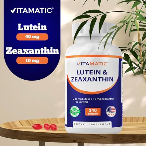 Suplemento para la salud ocular Vitamatic Luteína 40mg con Zeaxantina 10mg, 240 cápsulas blandas - imagen 4