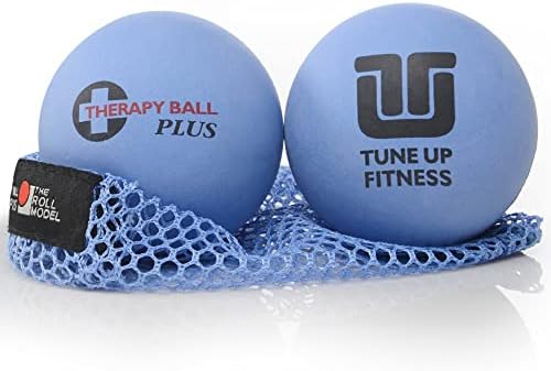 Tune Up Fitness – Par de Pelotas de Terapia PLUS en Tote | Pelotas de Masaje para Liberación Miofascial | Alivio de Dolor de Cuello, Espalda Baja, - imagen 1