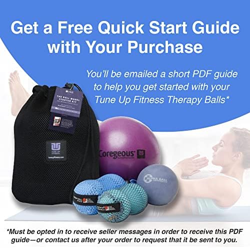 Tune Up Fitness – Par de Pelotas de Terapia PLUS en Tote | Pelotas de Masaje para Liberación Miofascial | Alivio de Dolor de Cuello, Espalda Baja, - imagen 5