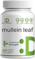 DEAL SUPPLEMENT Extracto de Hoja de Mullein 240 Cápsulas Veganas – Suministro para 4 Meses – Sin OGM, Vegano - imagen 1