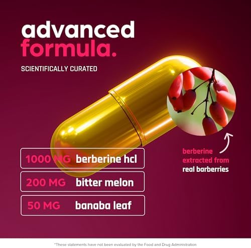 Suplemento de Berberina Artnaturals en Cápsulas Botánicas Potentes para el Control de Peso con Melón Amargo y Hoja de Banaba - HCl de Extracto de - imagen 4