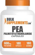 Cápsulas de Palmitoiletanolamida BulkSupplements.com - Suplemento de PEA 600mg para Apoyo Inmunológico - Sin Gluten, 1 Cápsula por Porción, 180 - imagen 1