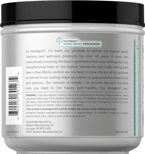 Horbäach Polvo de Proteína de Colágeno Multi 16 oz | Tipo I, II, III, V, X | Sin Sabor | Suplemento No GMO y Sin Gluten para Hombres y Mujeres - imagen 3