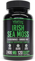 Cápsulas de Musgo Marino Irlandés Orgánico VitaRaw 2400 mg - Suplemento Herbal Avanzado para Inmunidad, Articulaciones y Salud Digestiva - imagen 1