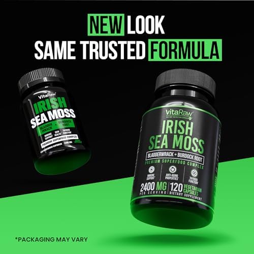 Cápsulas de Musgo Marino Irlandés Orgánico VitaRaw 2400 mg - Suplemento Herbal Avanzado para Inmunidad, Articulaciones y Salud Digestiva - imagen 8