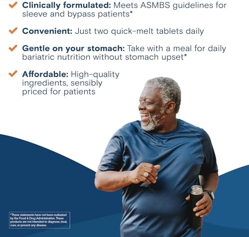 Multivitamínico Bariátrico Fusion con Hierro | Vitaminas Sin Azúcar para Manga Gástrica y Bypass Gástrico | Sabor a Frutos Rojos | 60 Tabletas de - imagen 6