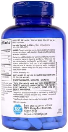 Suplemento Articular Berkley Jensen Glucosamina Condroitina Triple Fuerza con MSM y D3, 200 Tabletas Certificadas NSF - imagen 4