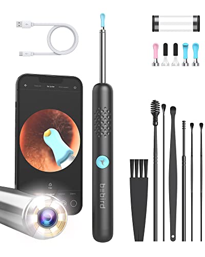 BEBIRD R1 Herramienta para Remover Cerumen - Limpiador de Canal Auditivo con Cámara 1080P, Extractor de Cerumen con Puntas de Repuesto y Luz LED para - imagen 5