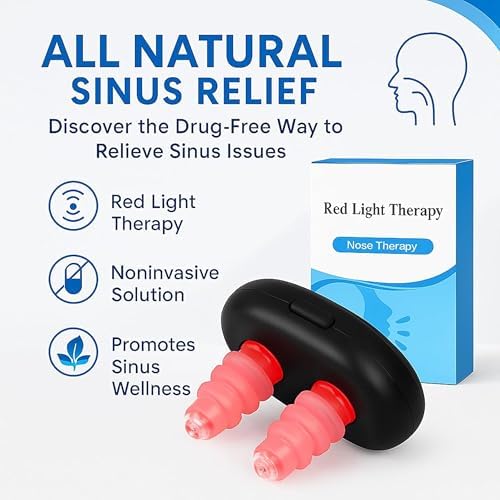Dispositivo de Terapia Nasal de Luz Roja, Alivio Suave para Resfriados, Terapia Portátil para Uso Diario en Casa y Viajes - imagen 2