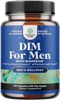 Suplemento DIM de Natures Craft para Hombres - Bloqueador de Estrógenos para Equilibrio Hormonal y Salud Prostática - Complejo de Diindolilmetano con - imagen 1