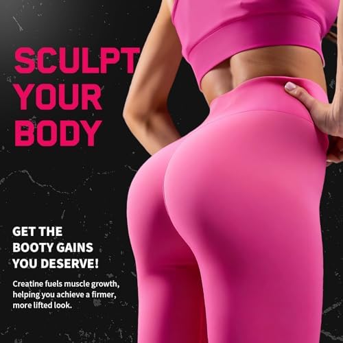 Creatina para Mujeres, 5000mg de Gomas de Creatina Monohidratada con Colágeno + BCAA para Recuperación Muscular, Suplemento Pre-Entrenamiento Sin - imagen 4