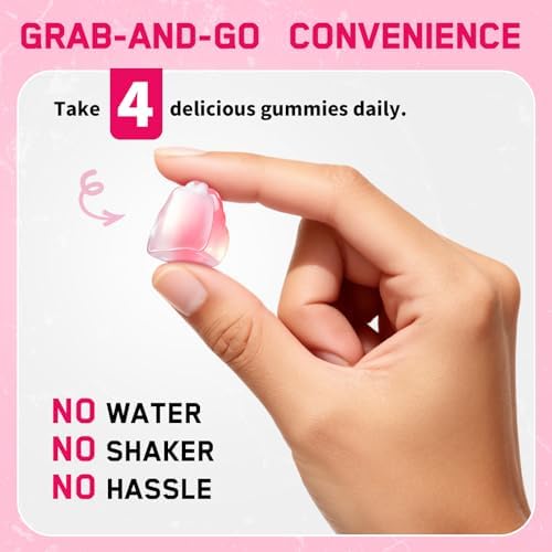 Creatina para Mujeres, 5000mg de Gomas de Creatina Monohidratada con Colágeno + BCAA para Recuperación Muscular, Suplemento Pre-Entrenamiento Sin - imagen 7