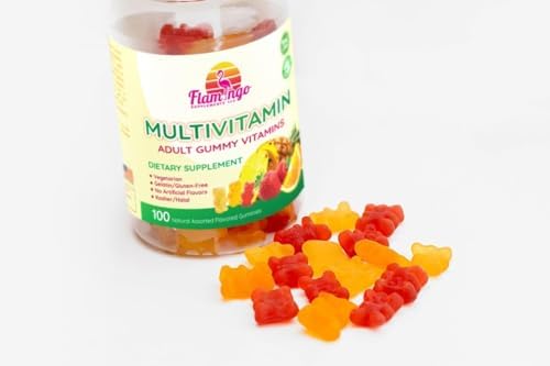 Gomitas Multivitamínicas Flamingo Supplements | Veganas, Kosher Halal, Sin Gluten ni Gelatina | Para Hombres, Mujeres y Niños | 3 Sabores Naturales | - imagen 5