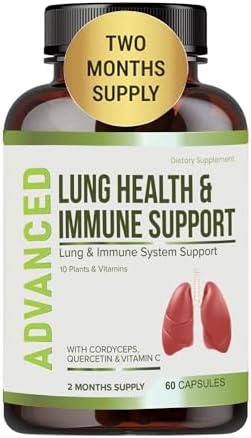 Suplemento para la Salud Pulmonar y Soporte Inmunológico - Limpieza y Desintoxicación Pulmonar con Vitaminas para la Inmunidad, Quercetina y - imagen 1