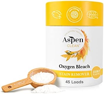 AspenClean | Polvo de Blanqueador de Oxígeno Sin Fragancia | Removedor de Manchas Seguro para Colores | Alternativa al Blanqueador | EWG Verificado™, - imagen 1