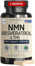 Suplemento VINATURA NMN Complejo 1325MG - NMN 1000mg con Resveratrol y TMG, Apoya NAD+, 60 Cápsulas - imagen 1