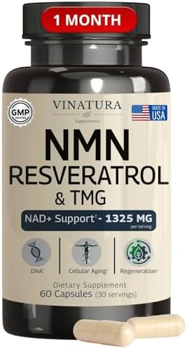 Suplemento VINATURA NMN Complejo 1325MG - NMN 1000mg con Resveratrol y TMG, Apoya NAD+, 60 Cápsulas - imagen 1