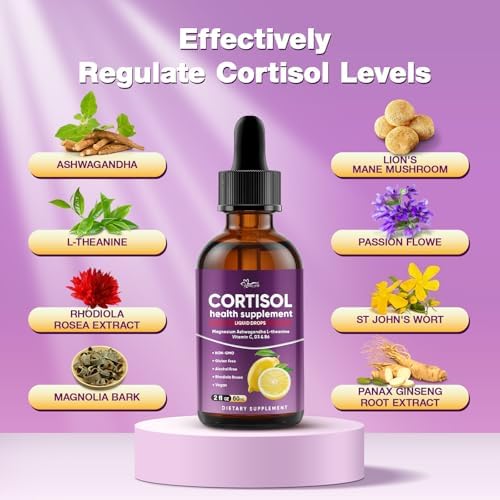 Suplementos de Cortisol Hoozzch para Mujeres y Hombres - Magnesio Glicinato, Ashwagandha, L-Teanina, Fosfatidilserina - Apoya la Calma, Enfoque, - imagen 3