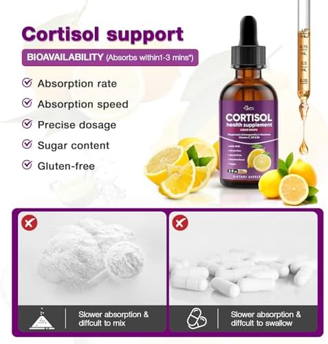 Suplementos de Cortisol Hoozzch para Mujeres y Hombres - Magnesio Glicinato, Ashwagandha, L-Teanina, Fosfatidilserina - Apoya la Calma, Enfoque, - imagen 7