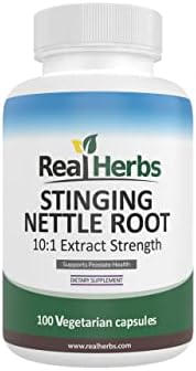 Extracto de Raíz de Ortiga Real Herbs 750mg (Extracto 10:1) por Cápsula, No GMO, Libre de Gluten, Cápsulas Vegetarianas, 100 Contenidos - imagen 1