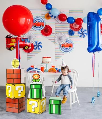 Cajas Grandes para Fiesta Seozio 6 Piezas con 6 Centros de Mesa, Cajas de Preguntas para Decoraciones de Cumpleaños y Fiestas, Suministros para - imagen 3