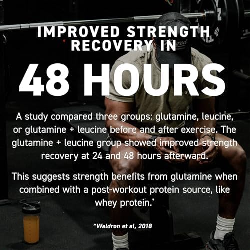 Kaged Muscle L-Glutamina en Polvo 500 g, Vegana, Apoya la Recuperación Muscular, Sin Sabor, Libre de Sustancias Prohibidas, 100 Porciones - imagen 4