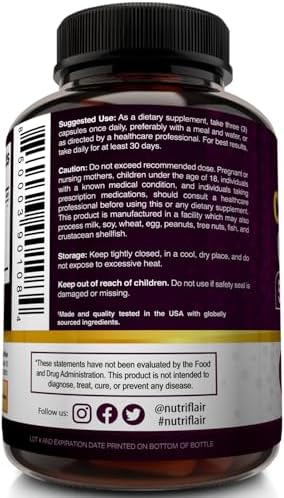 NutriFlair Multi Colágeno Péptidos 2250mg - Tipos I, II, III, V, X - Suplemento en Cápsulas para Mujeres y Hombres - Proteína Hidrolizada, Pelo, Piel - imagen 6