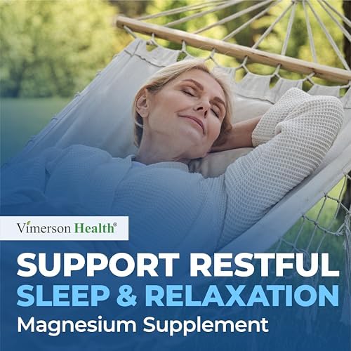 Vimerson Health Magnesio Glicinato 200mg para Sueño, Relajación y Soporte Muscular – Quelado, Bioavailable, Vegano y Suave para el Estómago – 60 - imagen 6