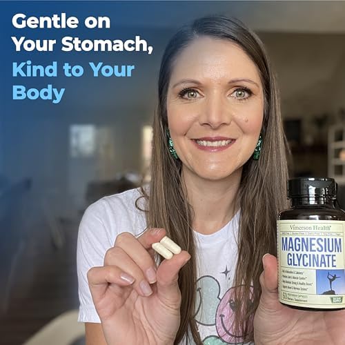 Vimerson Health Magnesio Glicinato 200mg para Sueño, Relajación y Soporte Muscular – Quelado, Bioavailable, Vegano y Suave para el Estómago – 60 - imagen 7