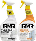 Paquete RMR de Limpieza para Baño – Limpiador de Bañera y Azulejos + Removedor de Sarro Xtreme, Sistema de Limpieza Profunda de 2 Pasos, 2 Botellas - imagen 1