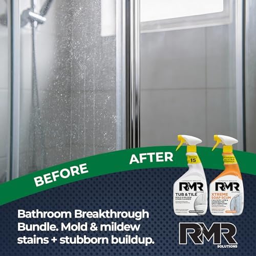 Paquete RMR de Limpieza para Baño – Limpiador de Bañera y Azulejos + Removedor de Sarro Xtreme, Sistema de Limpieza Profunda de 2 Pasos, 2 Botellas - imagen 2