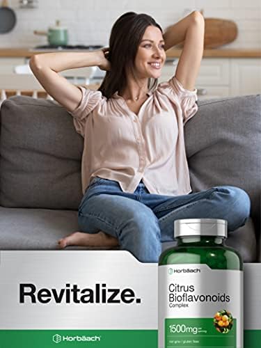 Complejo de Bioflavonoides Cítricos Horbäach | 1500mg | 300 Tabletas Recubiertas | Suplemento Herbal Tradicional | Vegetariano, Sin OGM y Sin Gluten - imagen 6