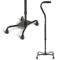 Cane Cuádruple de Aluminio Medline con Base Grande para Equilibrio, Lesiones de Rodilla y Recuperación de Cirugía, Ayuda de Movilidad Ligera y - imagen 1