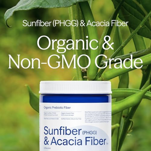 Fibra Prebiótica Sunfiber Orgánica Essential Stacks (Goma Guar Parcialmente Hidrolizada/PHGG) con Polvo de Fibra de Acacia - Sin Gluten, No - imagen 4