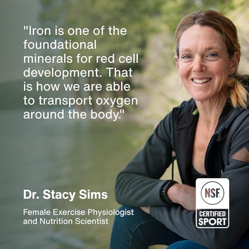 Momentous Iron+ con Vitamina C y Complejo de Vitamina B - Cápsulas de Hierro Ferrochel para Salud Fundamental - Certificado NSF para Deporte - Sin - imagen 6