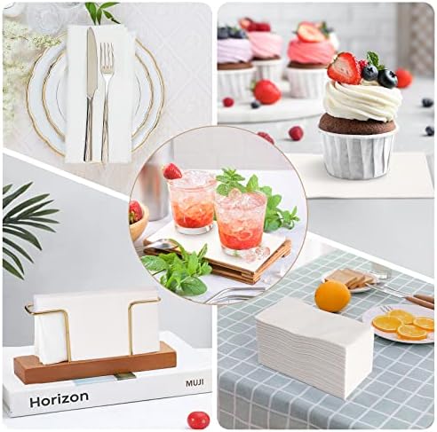 Toallas desechables de lino para invitados, 200 piezas, 12 x 17, suaves y absorbentes, ideales para baño, cocina, bodas o cenas. - imagen 3