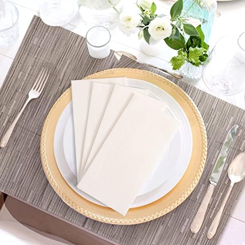 Toallas desechables de lino para invitados, 200 piezas, 12 x 17, suaves y absorbentes, ideales para baño, cocina, bodas o cenas. - imagen 6
