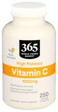 365 By Whole Foods Market, Vitamina C 1000Mg, 250 Tabletas - imagen 1